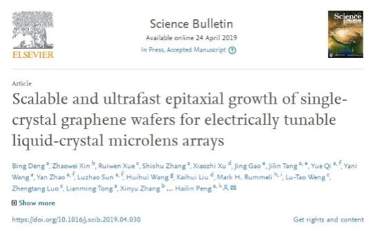 Revolutionizing Graphene Production: Breakthrough in Scalable Manufacturing of Single-Crystal Wafers