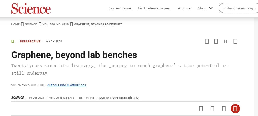 Graphene, Beyond Lab Benches: Peking University and BGI Researchers Publish Review in <em data-mce-fragment="1">Science</em>