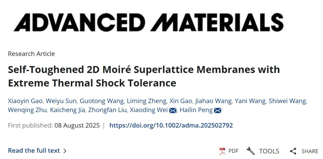 Breakthrough in Self-Strengthened hBN/Graphene Moiré Superlattice Membranes