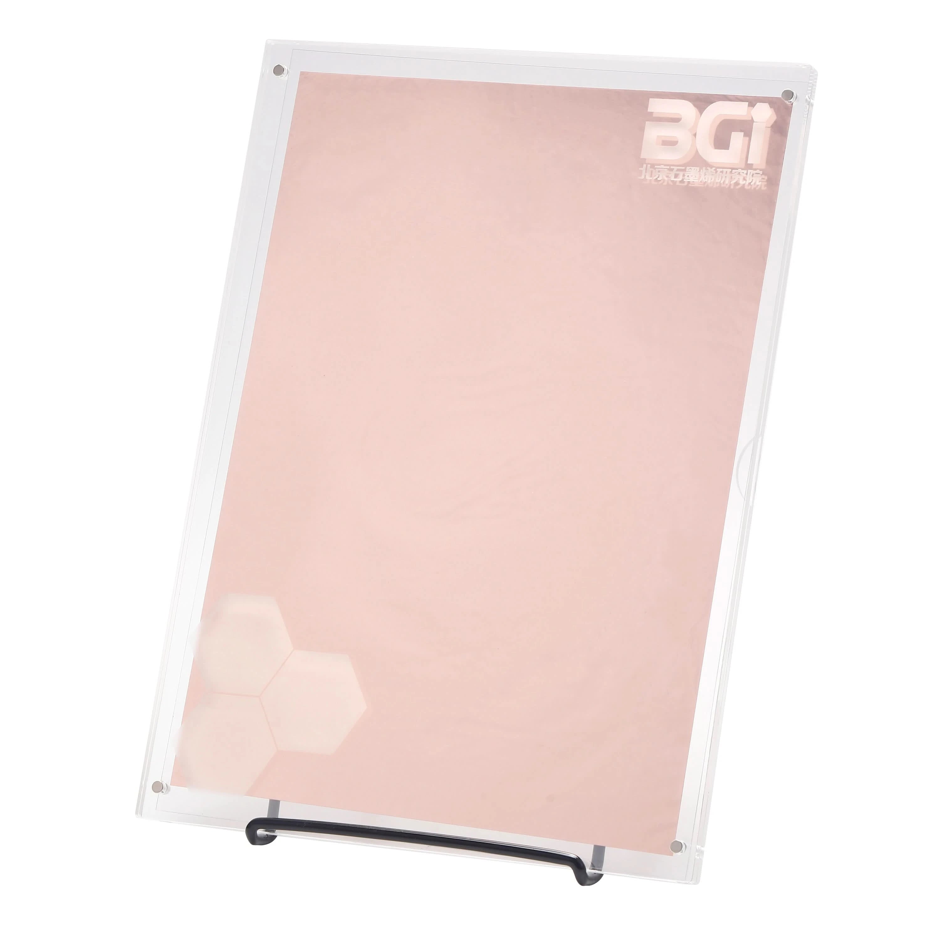 High-performance polycrystalline graphene on copper film for industrial applications